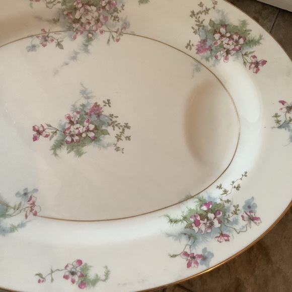 Antique Vintage Theodore Haviland Apple Blossom Serving Platter - Picture 3 of 7